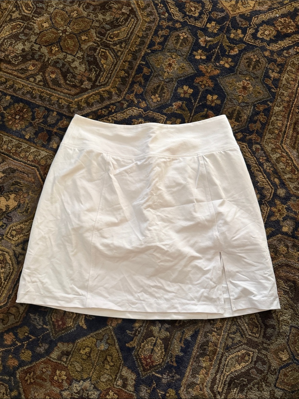 Tommy Bahama White Mini Skirt with Subtle Side Slit